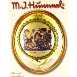 M.J. HUMMEL GIFT BEARERS CHRISTMAS BY KREBS GLASS ORNAMENT 2013 H624 (MK24072)